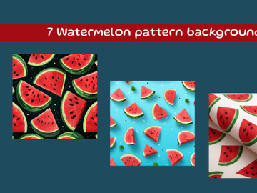Watermelon pattern background preview picture