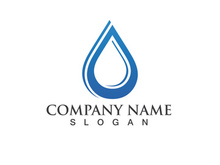 Water drop Logo Template vector