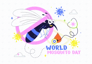 Ilustración del Día Mundial del Mosquito