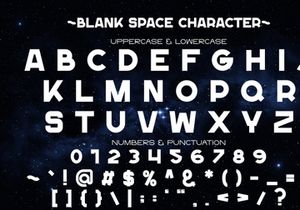 Blank Space - Modern Font