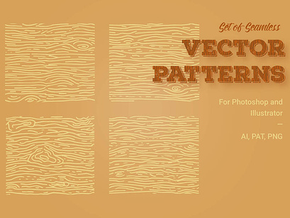 Forest Land Vector Kit: Wood Textures & Seamless Patterns