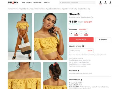 Woman Clothing Web Page