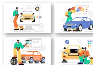 9 Car Customization and Modifications Illustration