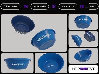 Plastic Bucket Mockup