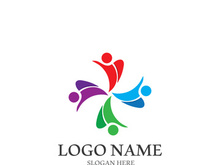 people group and community logo icon illustration design vector