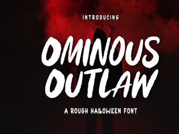 Ominous Outlaw - Rough Display Font preview picture