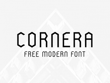 Cornera Free Font preview picture