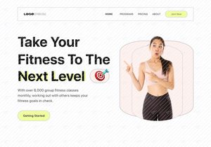 Workout & Fitness Landing Page