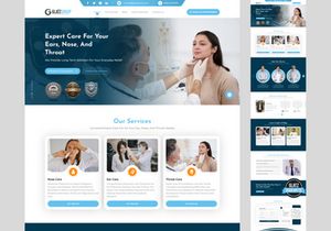 ENT Doctor Website UI/UX Design Kit