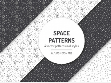Seamless Space Patterns preview picture