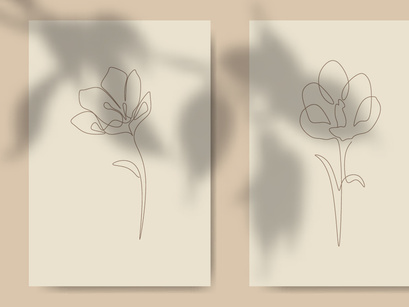 Crocus Flower Line art
