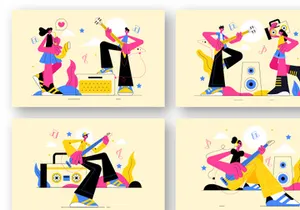 9 Music Entertainment Illustration