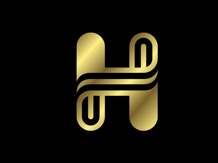 Golden capital letter. Graphic alphabet symbol for logo, Poster, Invitation. vector illustration