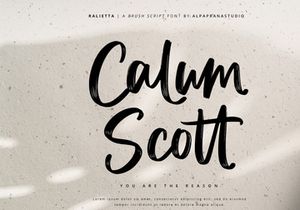 Ralietta - Brush Script Font