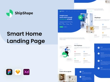 ShipShape - Smart Home Landing Page preview picture