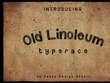 Old Linoleum - Typeface preview picture