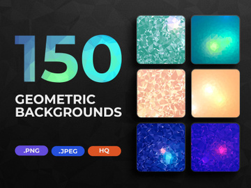 150 Geometric Triangle Backgrounds preview picture
