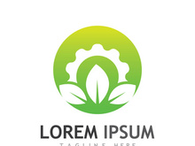 Gear logo with a creative idea.