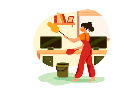 House Cleaning Illustrations