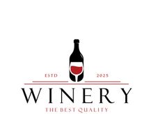 Wine logo with wine glasses and bottles.for night clubs,bars,cafe and wine shops.