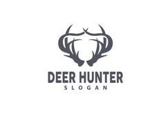 Deer Logo Deer Hunter Vector Forest Animal Design