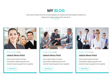 Blog Page Template Design preview picture