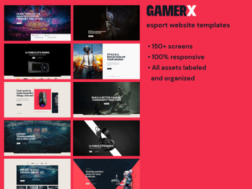 GamerX-eSport Website UI Kit - 30% DISCOUNT preview picture