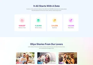 Dating Social Network Template
