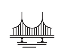 Bridge logo icon design and business symbol template