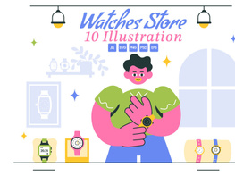 10 Watches Store Illustration preview picture