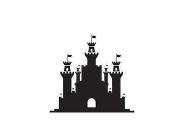 Castle vector illustration icon preview picture