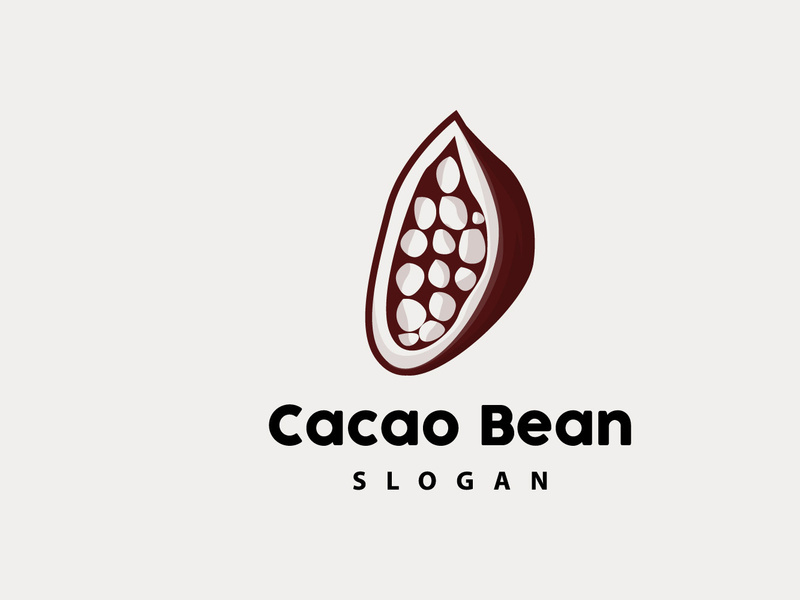 Cacao Logo, Cocoa Fruit Plant Logo