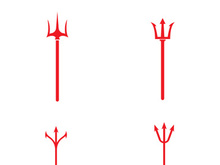 Trident Logo Template vector icon illustration design