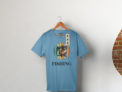 Fishing T-shirt Design Template by Teamshapebuilder ~ EpicPxls