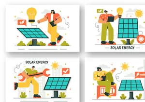 9 Solar Energy Installation Illustration