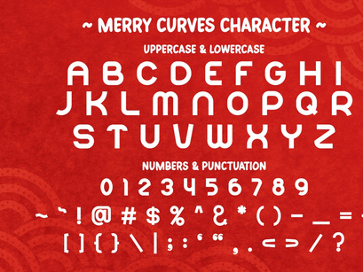 Merry Curves - Christmas Display Font