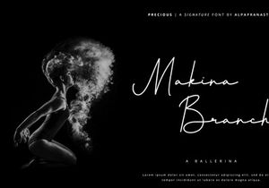 Precious - Signature Font