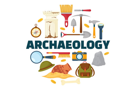 11 Archeology Vector Illustration
