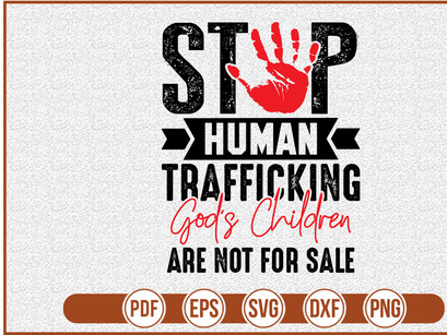 Stop Human Trafficking Gods Children are not for Sale