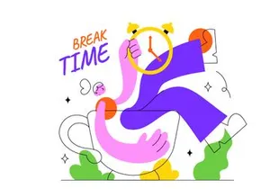 Ilustração Vetorial de Hora de Descanso