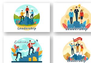 9 Business Leadership Illustration