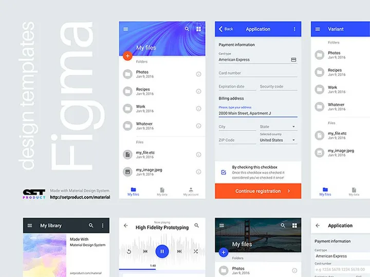Figma Free Mobile & Web UI preview picture