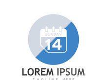 Calendar logo design.