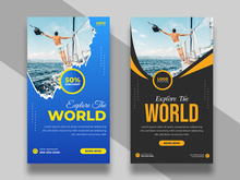 Travel Agency Instagram Story Template Ver-5