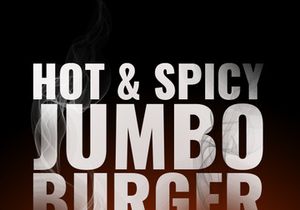 Burger Product Ad for Restaurant Free PSD