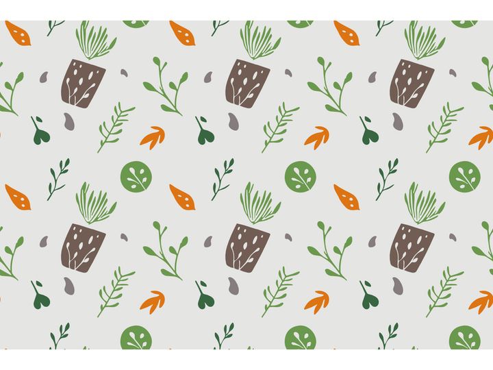 Summer Scandinavian Doodle Pattern