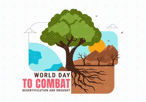 10 Combat Desertification and Drought Illustration