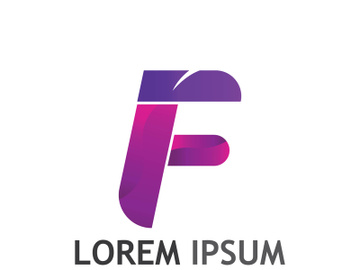 Modern F initial letter logo. preview picture