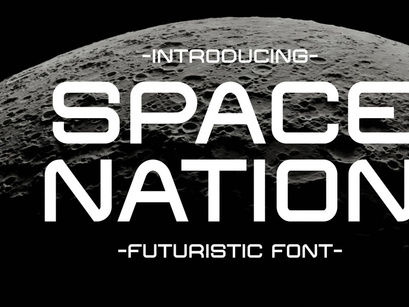 Space Nation - Futuristic Font