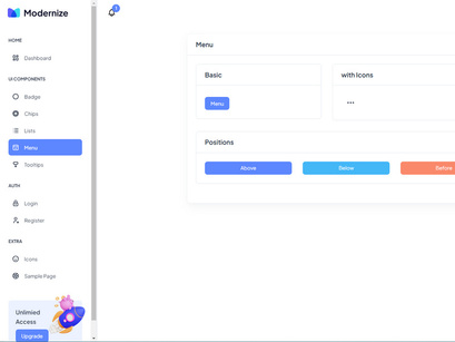 Modernize Free Angular Admin Dashboard Template